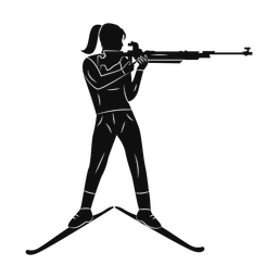 Biathlon silhouette, Promax style