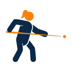 Billiards 2 colored clipart, Round style