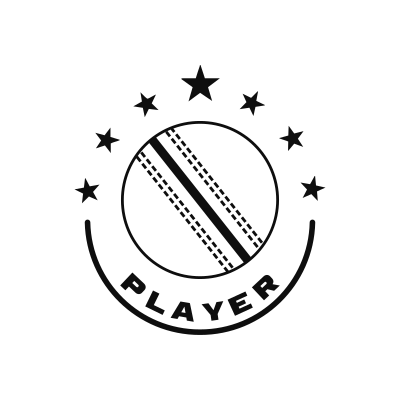 Cricket Rounded Star Ball Logo