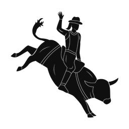 Rodeo silhouette, Promax style