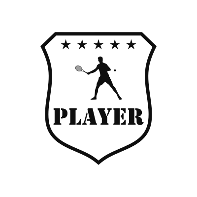 Racket Sports Classic Name Logo – Design 6