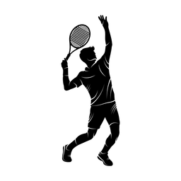 Tennis silhouette, Promax style