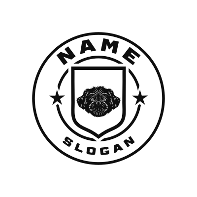 Dogs Classic Name Logo – Design 14