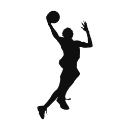 Basketball silhouette, Classic style