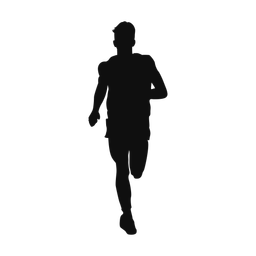 Running silhouette, Classic style