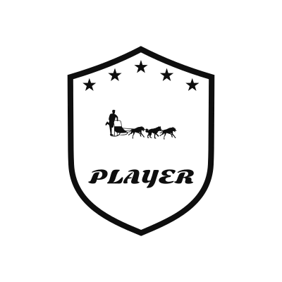 Sled Dog Racing Classic Name Logo – Design 5