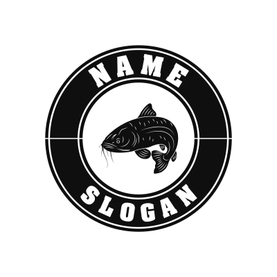 Cat Fish Classic Name Logo – Design 10