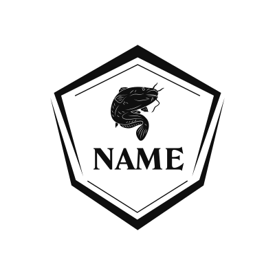 Fish Classic Name Logo – Design 11