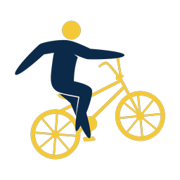 Bmx 2 colored clipart, Strike style