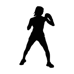 Boxing silhouette, Classic style
