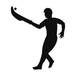 Jai alai silhouette, Classic style