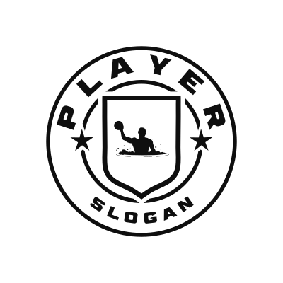Water Polo Classic Name Logo – Design 7
