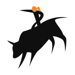 Rodeo 2 colored clipart, Motion style