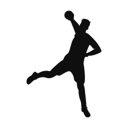 Handball silhouette, Classic style