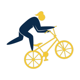 Bmx 2 colored clipart, Strike style