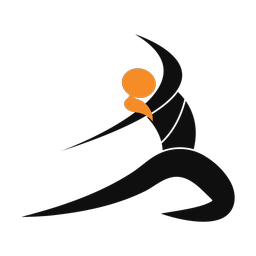 Yoga 2 colored clipart, Motion style