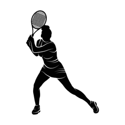 Tennis silhouette, Promax style