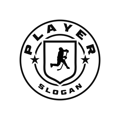 Ice Hockey Classic Name Logo – Design 7