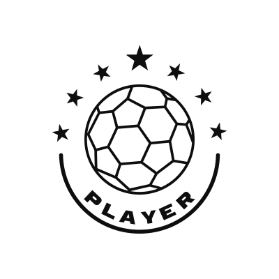 Handball Rounded Star Ball Logo