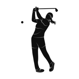 Golf silhouette, Promax style