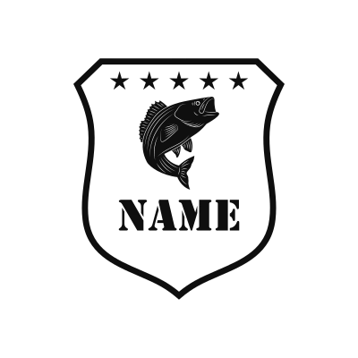 Striped Bass Classic Name Logo – Design 13