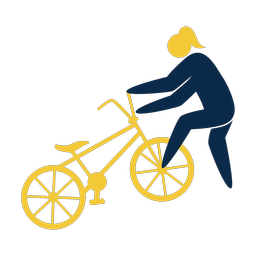 Bmx 2 colored clipart, Strike style