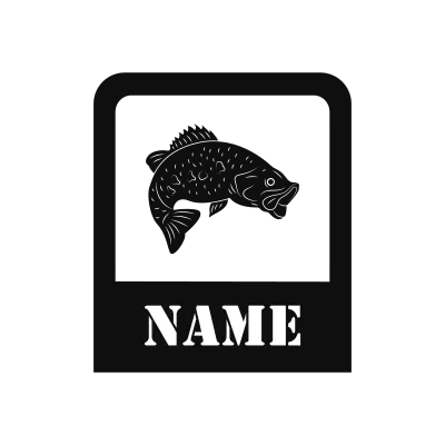 Largemouth Bass Classic Name Logo – Design 8