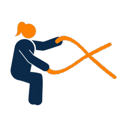 Crossfit 2 colored clipart, Round style