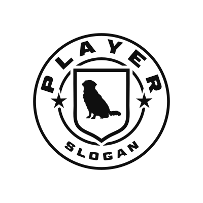 Golden Retriever Classic Name Logo – Design 7