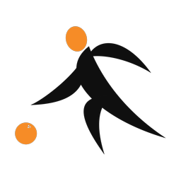 Bowling 2 colored clipart, Motion style