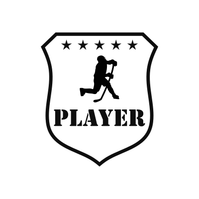 Ice Hockey Classic Name Logo – Design 6