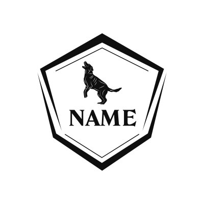 Labrador Retriever Classic Name Logo – Design 11
