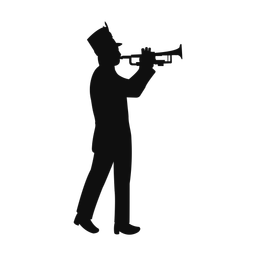 Trumpet silhouette, Classic style
