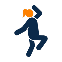 Breakdance 2 colored clipart, Round style