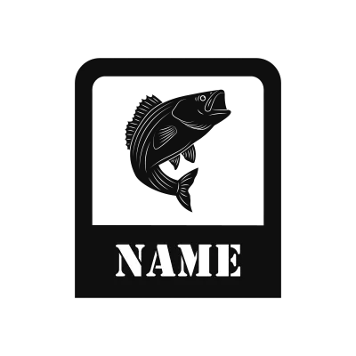 Striped Bass Classic Name Logo – Design 8