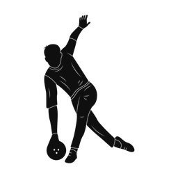 Bowling silhouette, Promax style