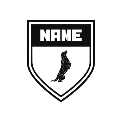 Golden Retriever Classic Name Logo – Design 9