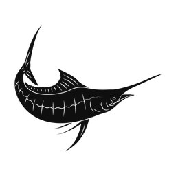 Marlin silhouette, Promax style