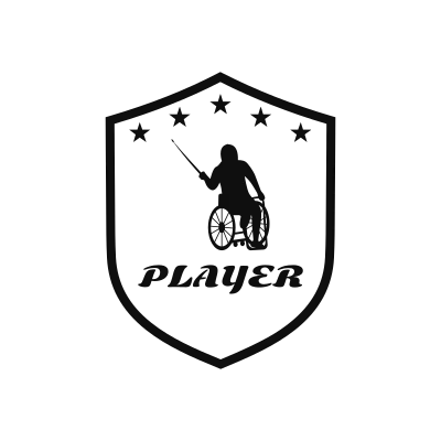 Wheelchair Fencing Classic Name Logo – Design 5