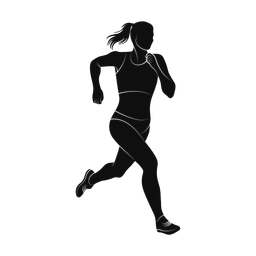 Running silhouette, Promax style
