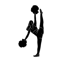 Cheerleading silhouette, Promax style