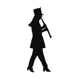 Clarinet silhouette, Classic style