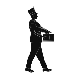 Side drummer silhouette, Promax style