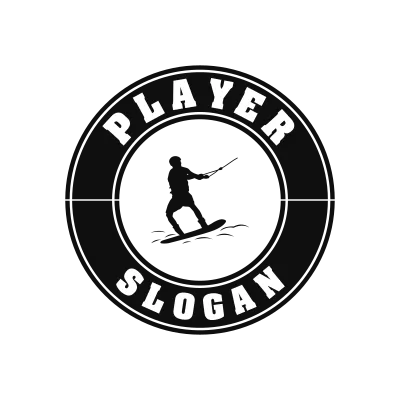 Water Skiing Classic Name Logo – Design 3