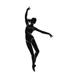 Dance silhouette, Promax style