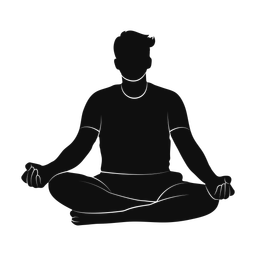 Yoga silhouette, Promax style
