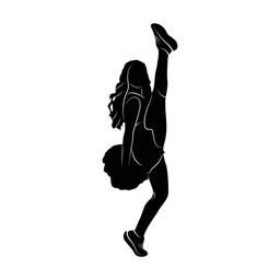 Cheerleading silhouette, Promax style