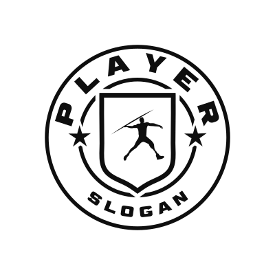 Para Javelin Throw Classic Name Logo – Design 7