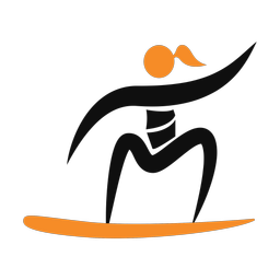 Snowboarding 2 colored clipart, Motion style