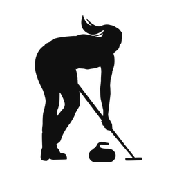 Curling silhouette, Classic style